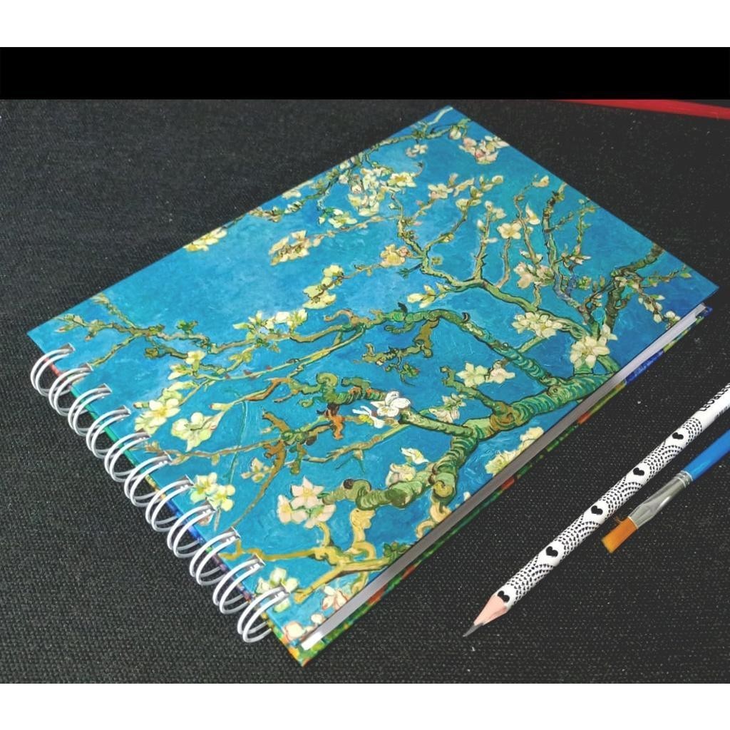 Caderno sketchbook dupla capa dura -  para aquarela-  caderno de desenho em Oferta na Shopee