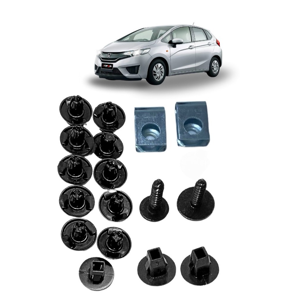 17 Presilhas Grampo Parachoque Diant Honda Fit 09 a 14