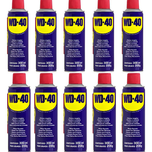 Lubrificante Protetor De Anti-ferrugem Wd-40 300ml 10 Unidades
