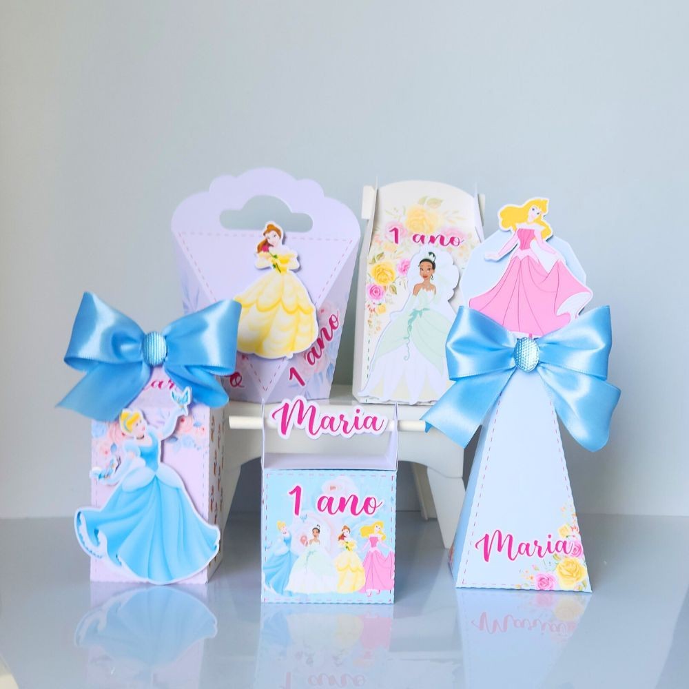KIT FESTA PRINCESAS DISNEY  + BRINDE /LEMBRANCINHA PERSONALIZADAS PARA FESTA INFANTIL ANIVERSÁRIO DE MENINA