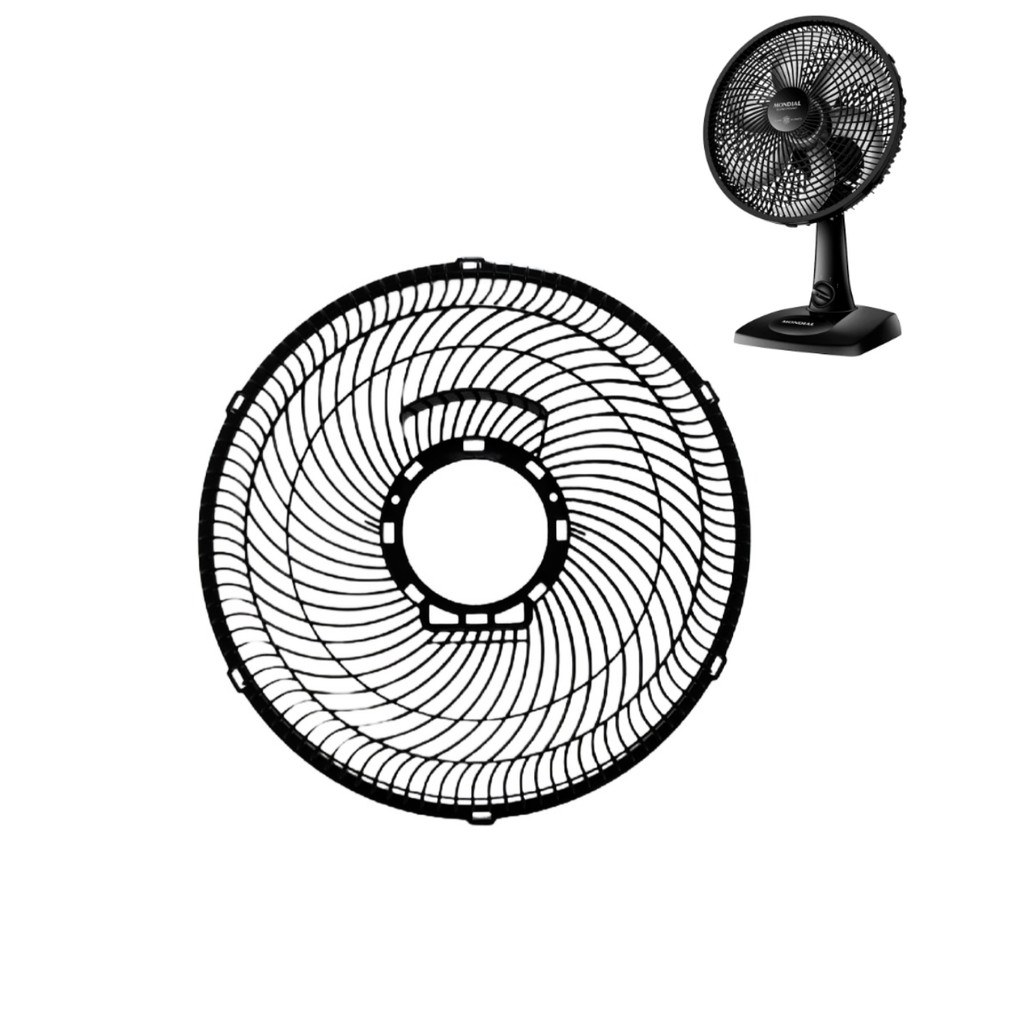 Grade Traseira P/ Ventilador Mondial 30cm Turbo Vt-30 Vt-31