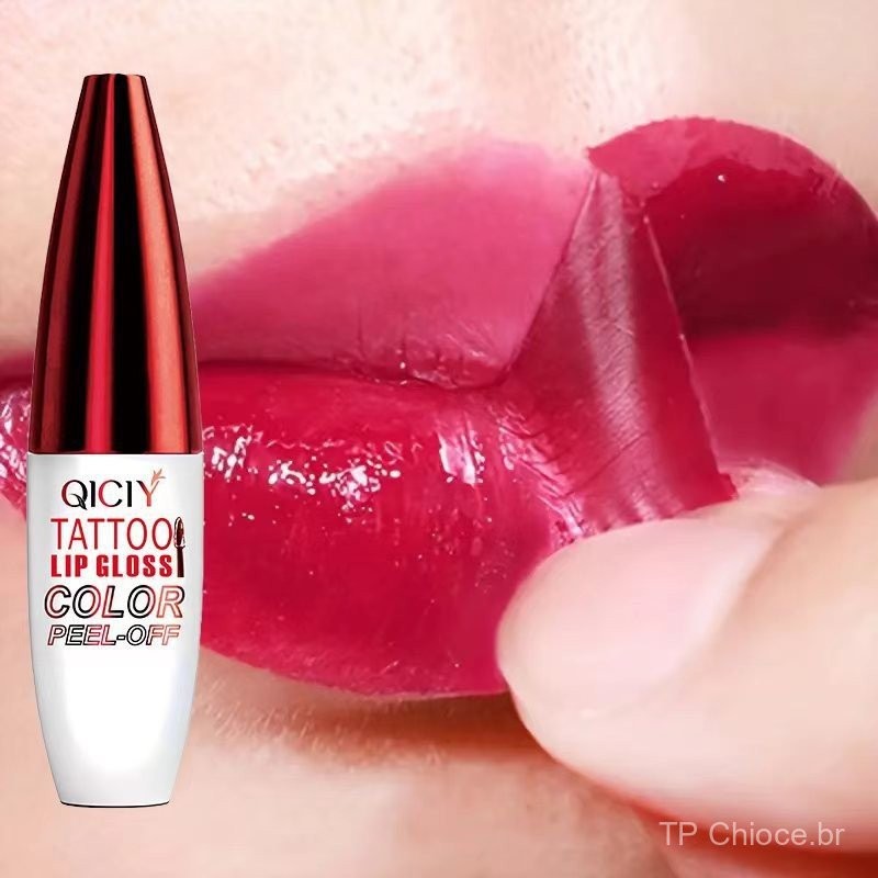 QICIY Peel Off Lip Stain Tatuagem Batom De Longa Duração E À Prova D'água Pink Tint Make Up