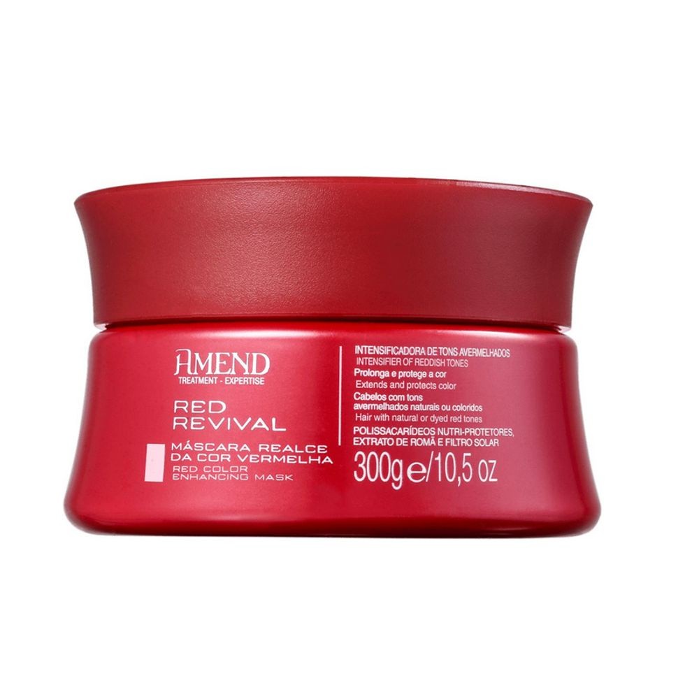 Máscara Red Revival Realce Da Cor Vermelha Amend 300g