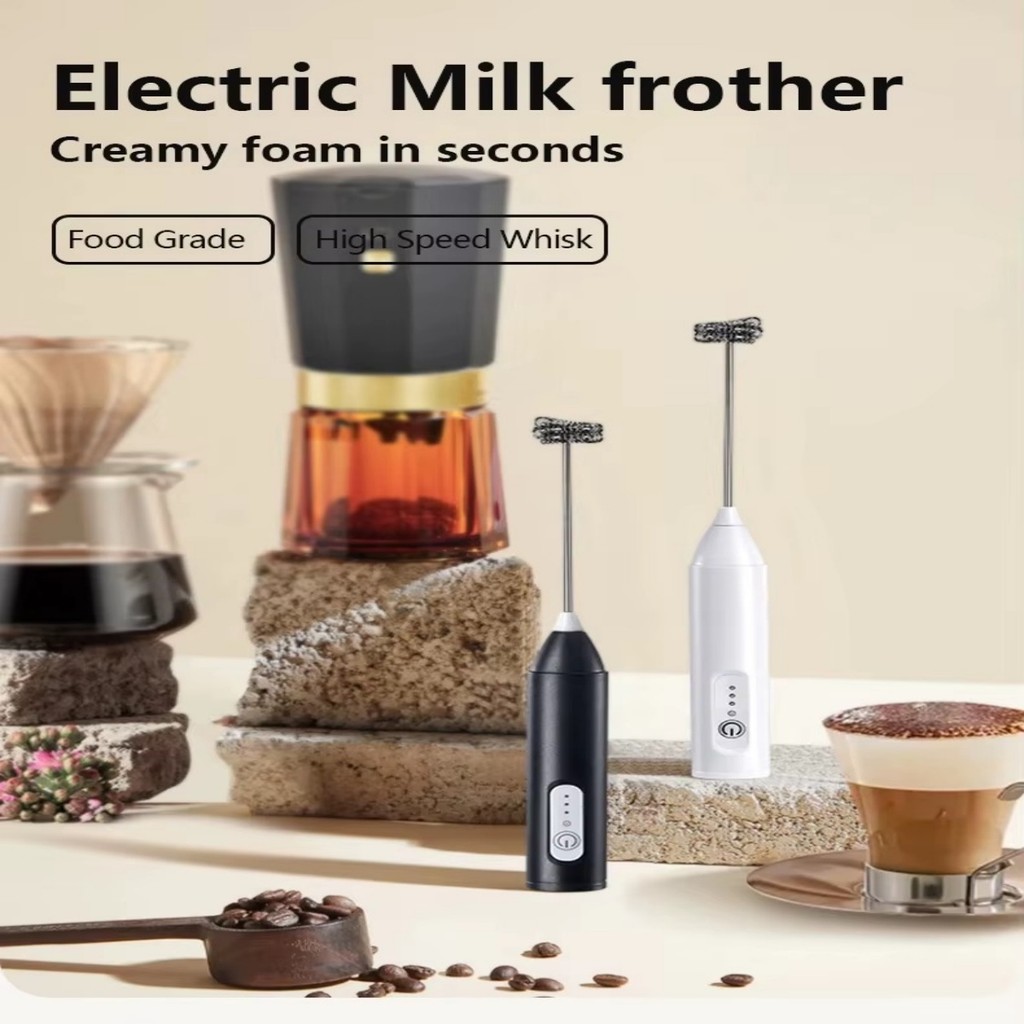 Mini Mixer Elétrico Misturador Para Bebidas Batedor de Ovos Recarregável 5w Usb. P.HQ