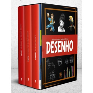 Box Curso Básico de Desenho - Box com 3 Livros em Oferta na Shopee