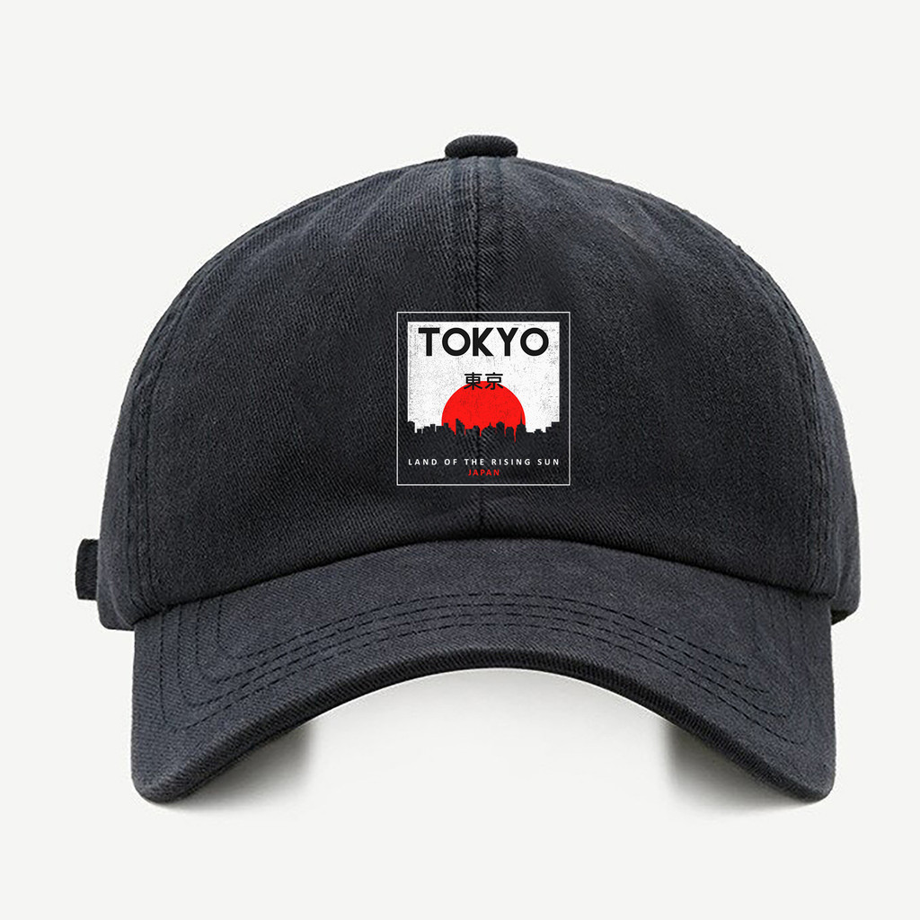 Bone baseball masculino preto Tokyo JapaoCom regualgem cores bege e branco em Oferta na Shopee