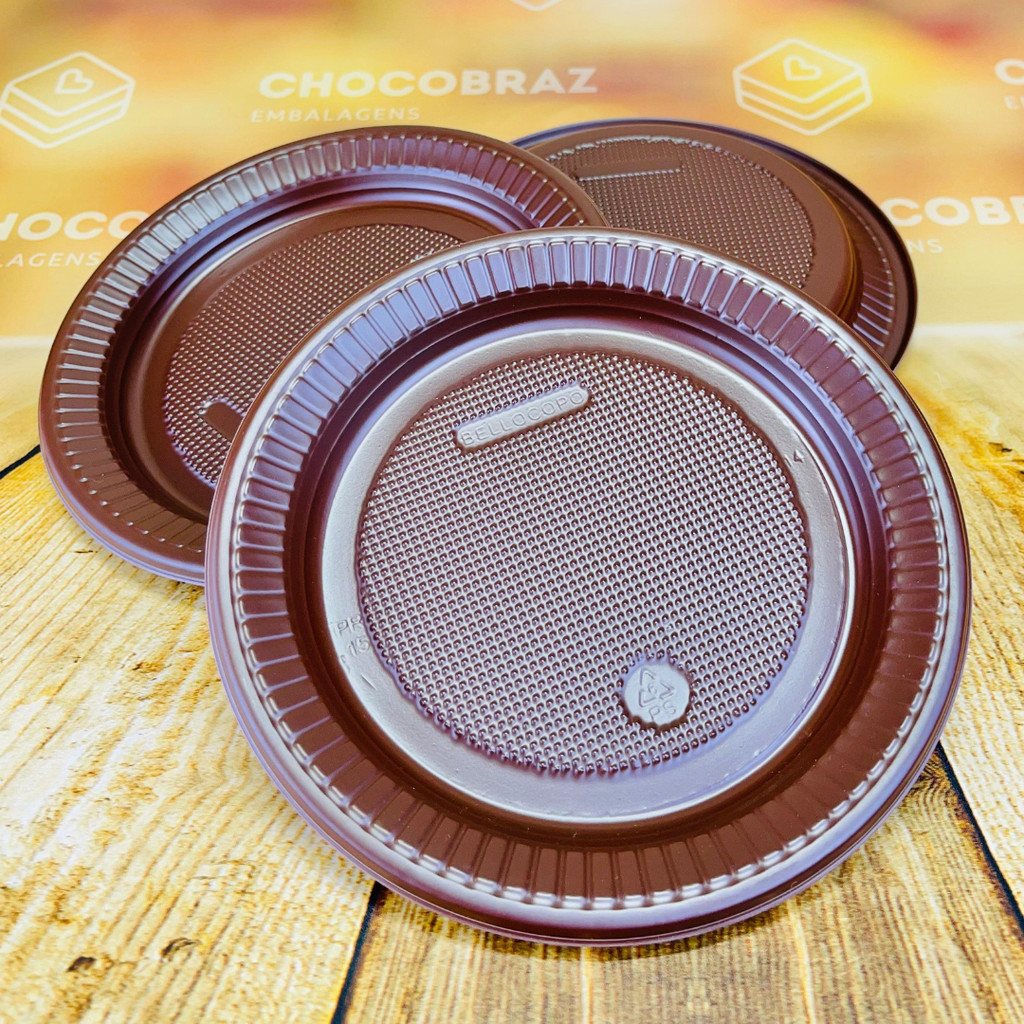 50~250 PRATO 15cm ANIVERSARIO MARROM BELLO FESTA em Oferta na Shopee