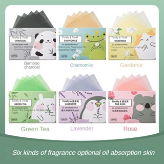 Papel Absorvente De Óleo Facial De 100 Peças De Fragrância Para Controle De Zona T em Oferta na Shopee