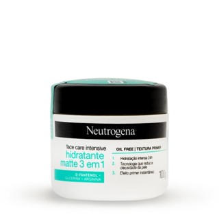 Hidratante Facial Matte 3 em 1 Neutrogena Face Care Intensive 100g