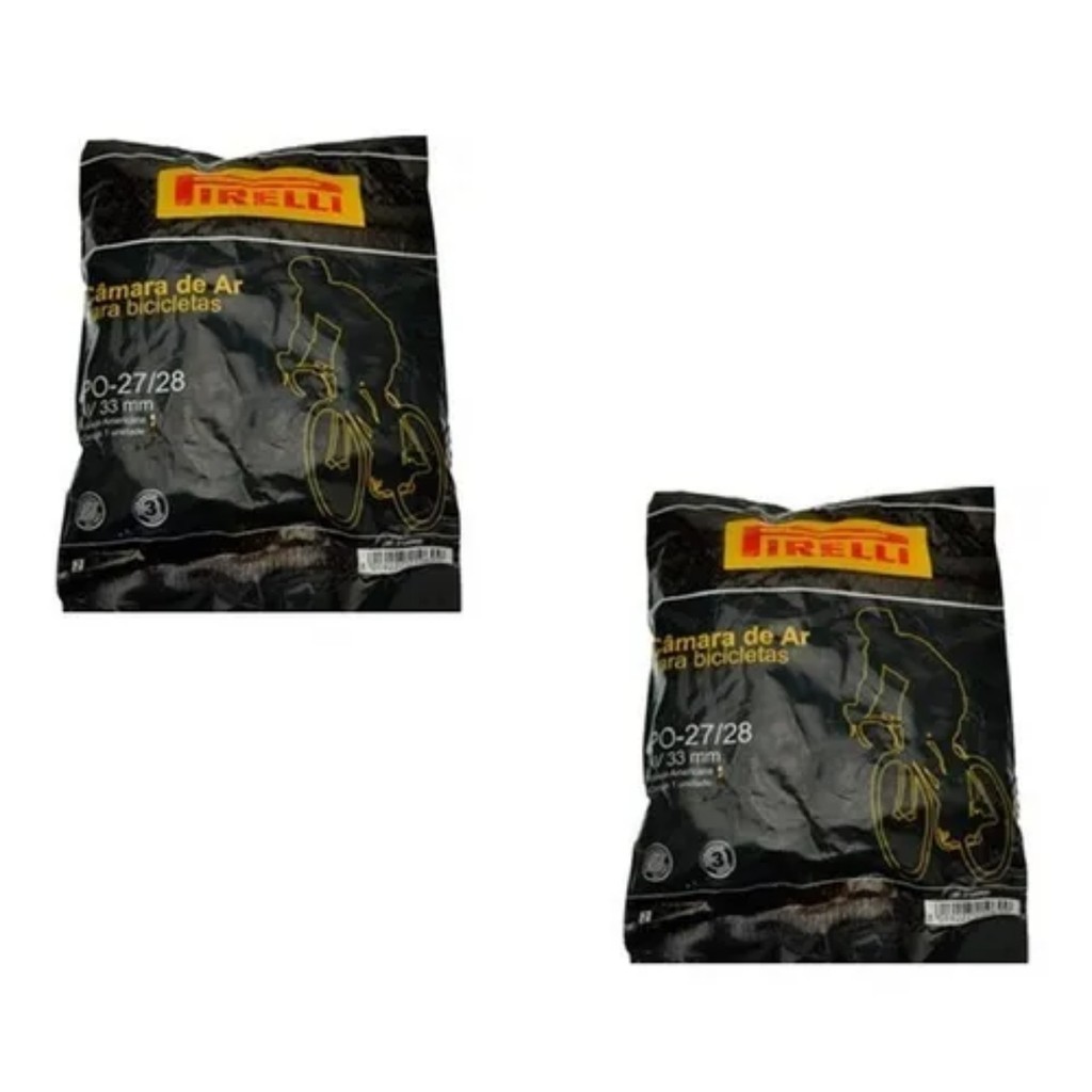 2 Câmaras De Ar 27 Pirelli Bicicleta Caloi 10 Monark Antiga Bike Speed Road Estrada 700c Schrader Americana Bico Grosso