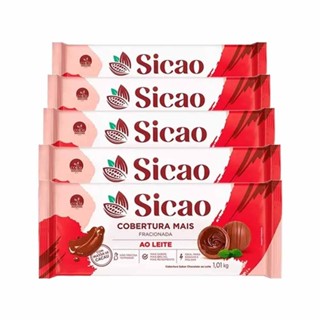 Kit 5 Barras Cobertura Mais Ao Leite 1,01kg Sicao em Oferta na Shopee