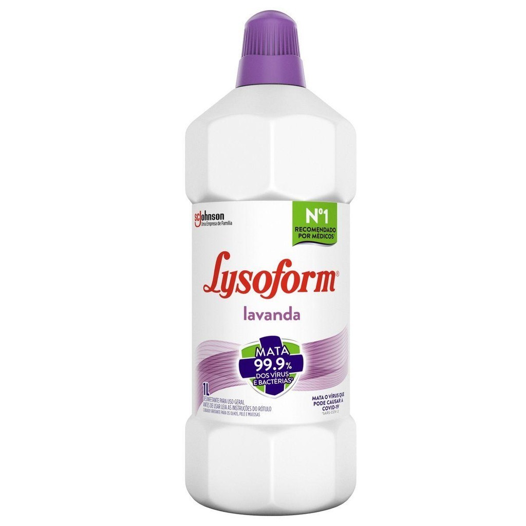 Desinfetante Lysoform Uso Geral Lavanda 1l em Oferta na Shopee