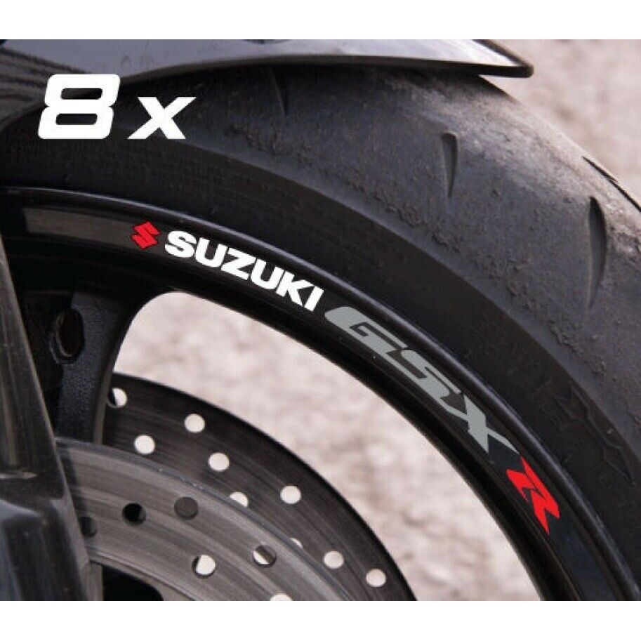 Suzuki GSX R Decalques De Roda De Motocicleta Adesivos De Aro Pontas Laminadas Para-600 750 1000 GSXR