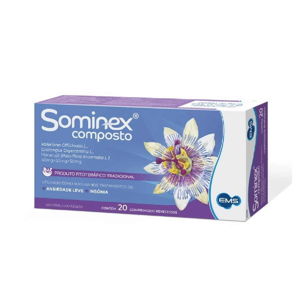Sominex Composto 20 Comprimidos Revestidos - Health