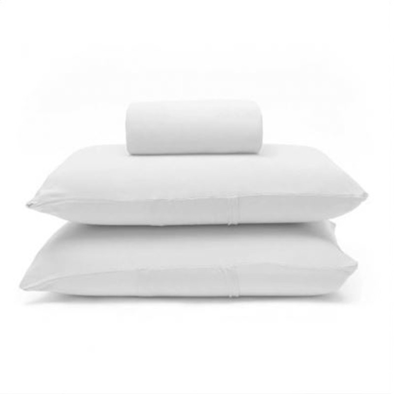 Jogo de Cama Buettner Casal Malha Basic Liso 3 Peças Branco