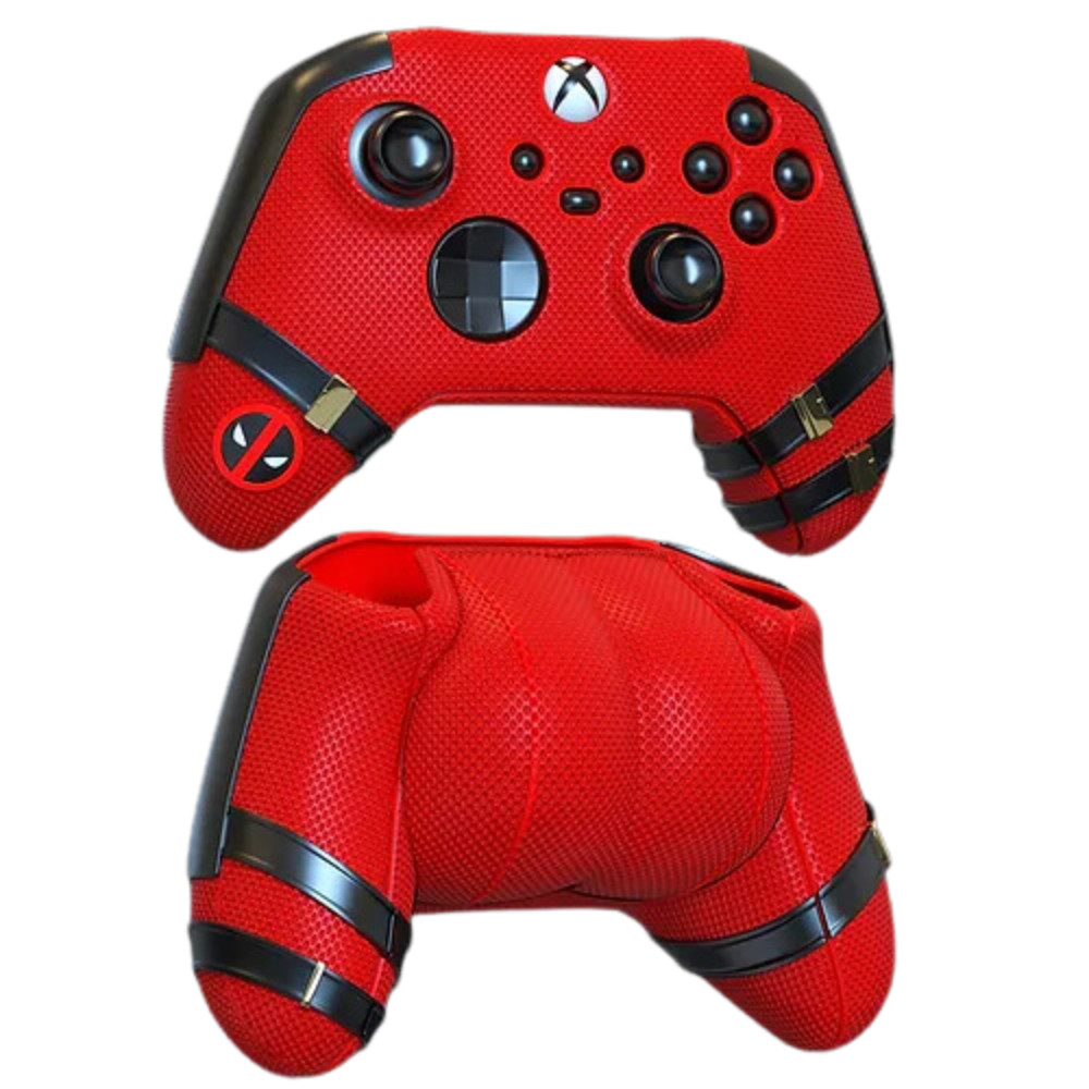 Capa Case de  Controle Deadpool Wolverine Acessorio Protetor Playstation PS5 and Xbox series Bumbum Gamer Geek