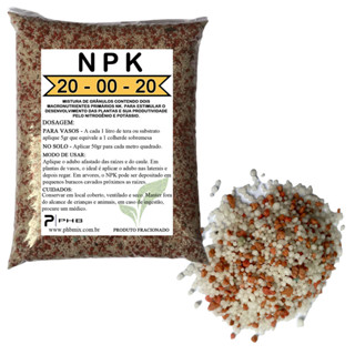 3kg Adubo Fertilizante 20.00.20 Hortaliça Gramado Frutífera em Oferta na Shopee