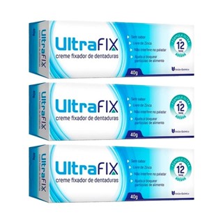 Kit 3 und Ultrafix Creme Sem Sabor 40g em Oferta na Shopee