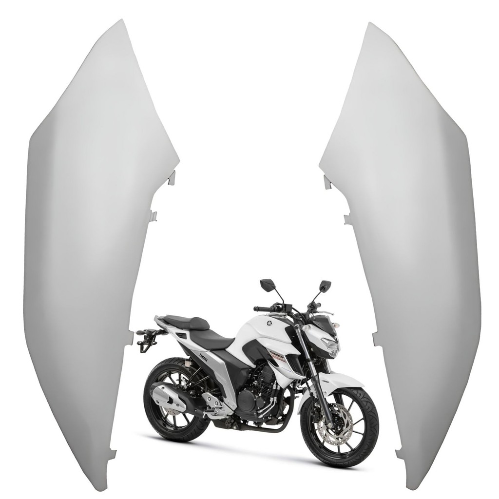 PAR GUIA AR ABA TANQUE SUPERIOR YAMAHA FAZER 250 FZ25 BRANCA 2018 2019 PARAMOTOS YAMAHA