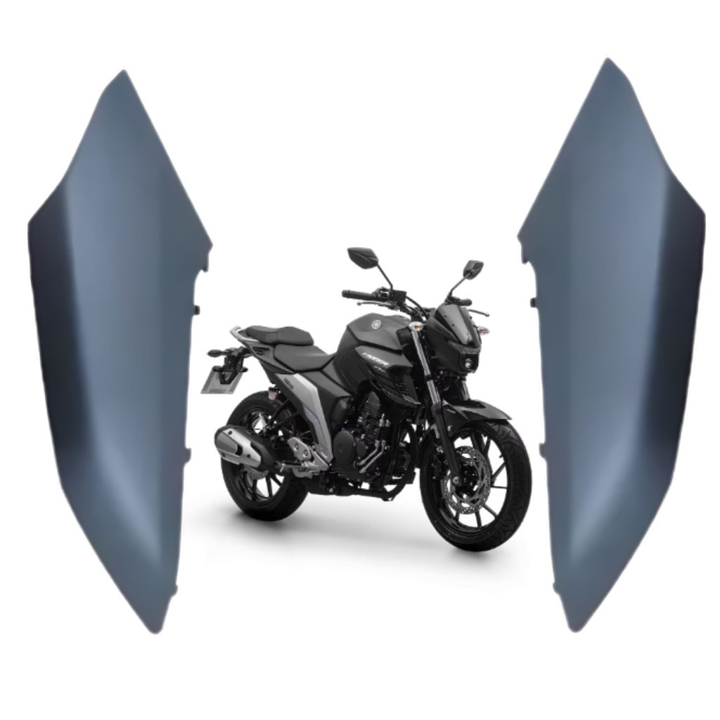 PAR GUIA AR ABA TANQUE SUPERIOR YAMAHA FAZER 250 FZ25 PRETO FOSCO 2022 2023 PARAMOTOS YAMAHA