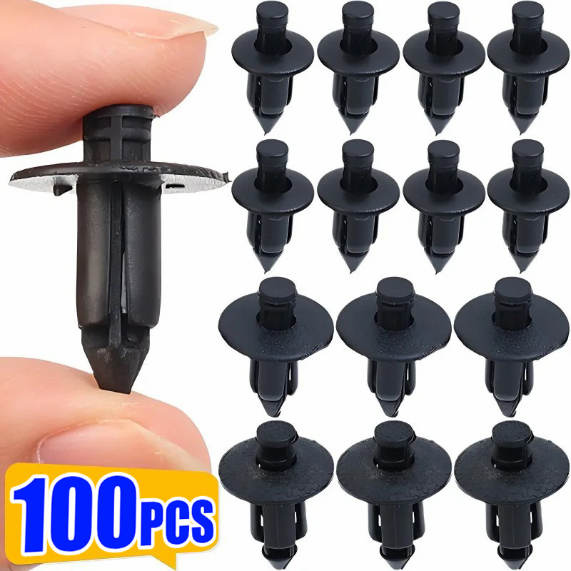 Fender 50/100 Pcs Parafusos Auto-Roscantes-Rebites De Plástico Com Furo De 6/7/8 Mm-Retentor Do Painel De Acabamento Da 