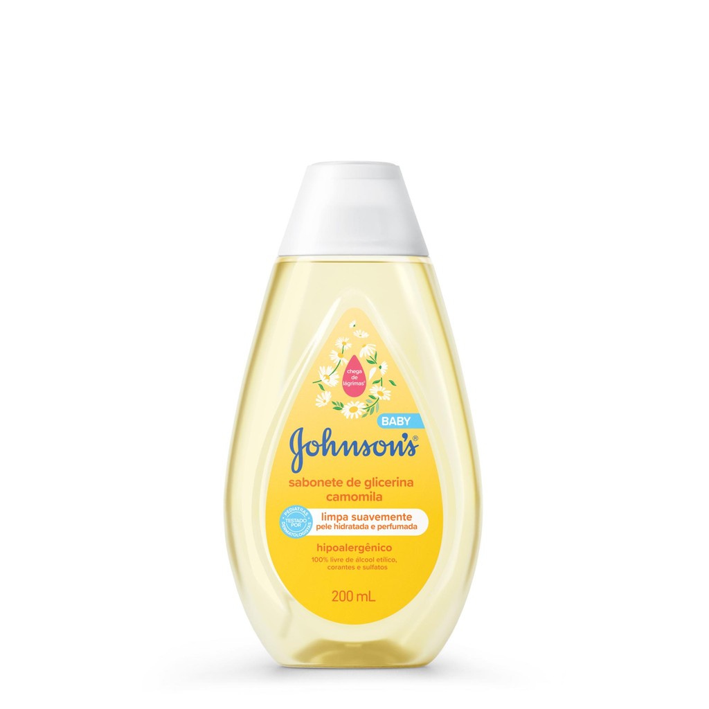 Sabonete Líquido Johnson's Baby Glicerina Camomila 200ml - Beauty