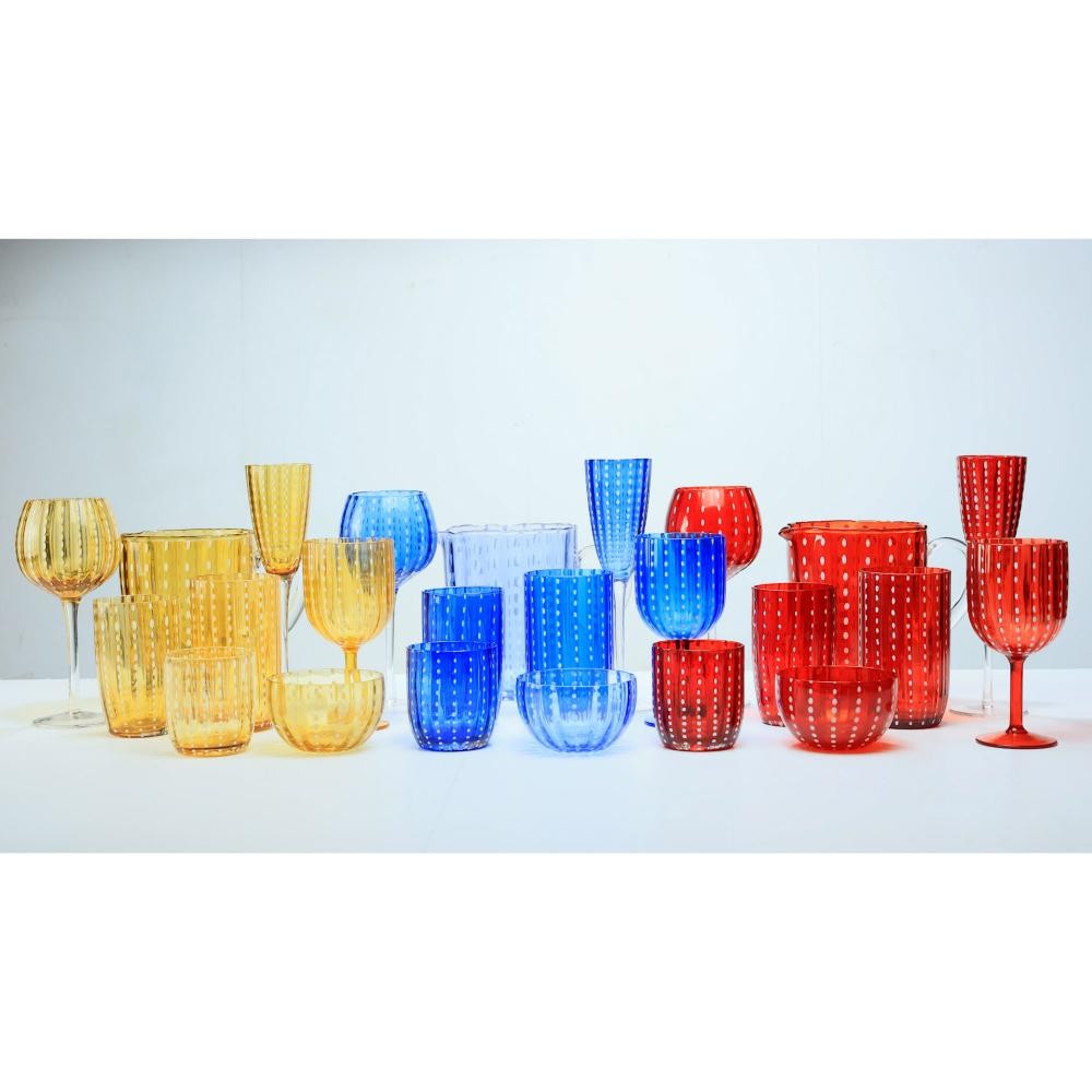 Detalhes do Taça Wolff Orquídea de Acrílico Azul 350ml