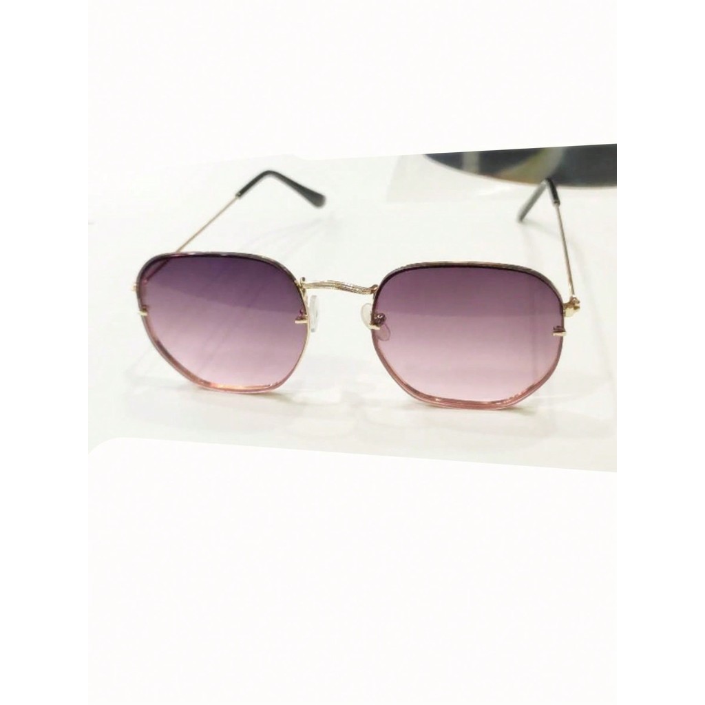 7603 Óculos De Sol Hexagonais Feminina Vintage Masculino Moda quadrados em Oferta na Shopee