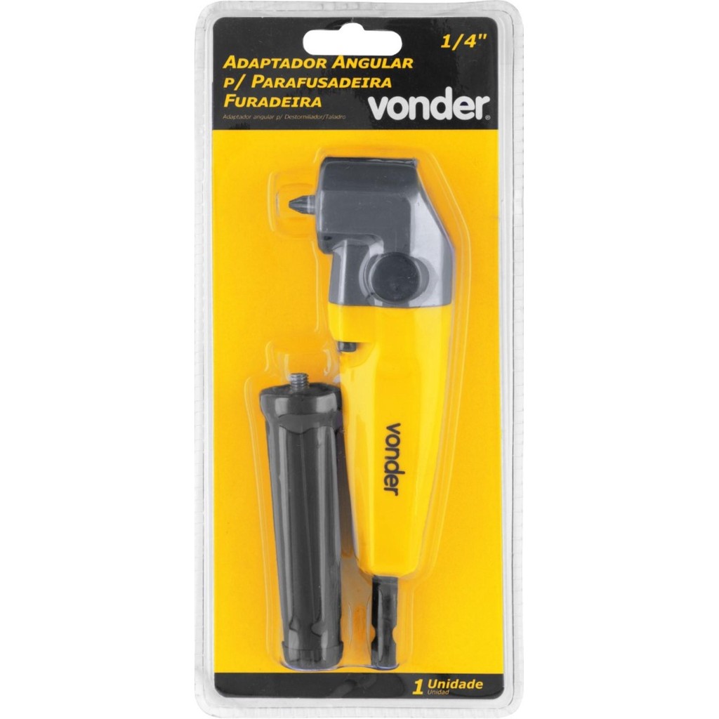 Adaptador Angular Parafusadeira/Furadeira Enc 1/4'' Vonder - Home & Living