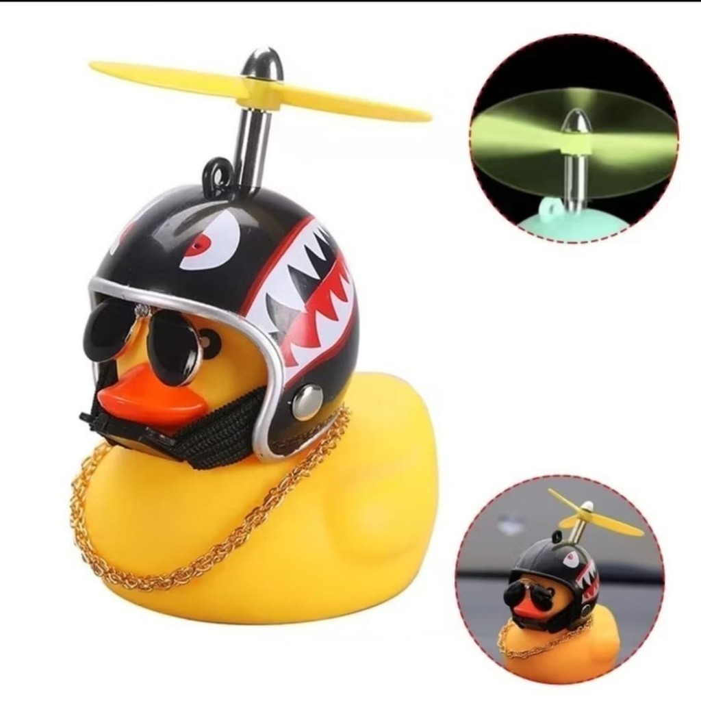 Patinho de Bike e Moto Acessórios de Guidão e Painel do Carro, pato amarelo bike, carro, quadriciclo.