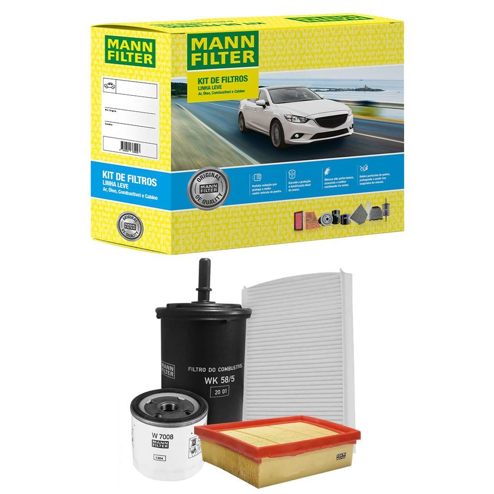 Kit Filtro Ford Ka 1.0 12v 1.5 16v 2014 A 2019 Original Mann - Spare Parts and Accessories for Vehicles