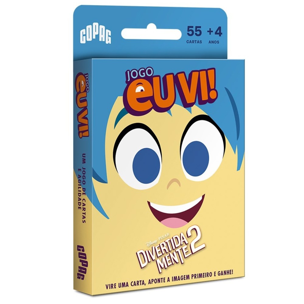 JOGO EU VI! DIVERTIDAMENTE 2 COPAG 55 CARTAS BARALHO DISNEY RACIOCÍNIO DIVERSÃO CRIANÇA INFANTIL em Oferta na Shopee
