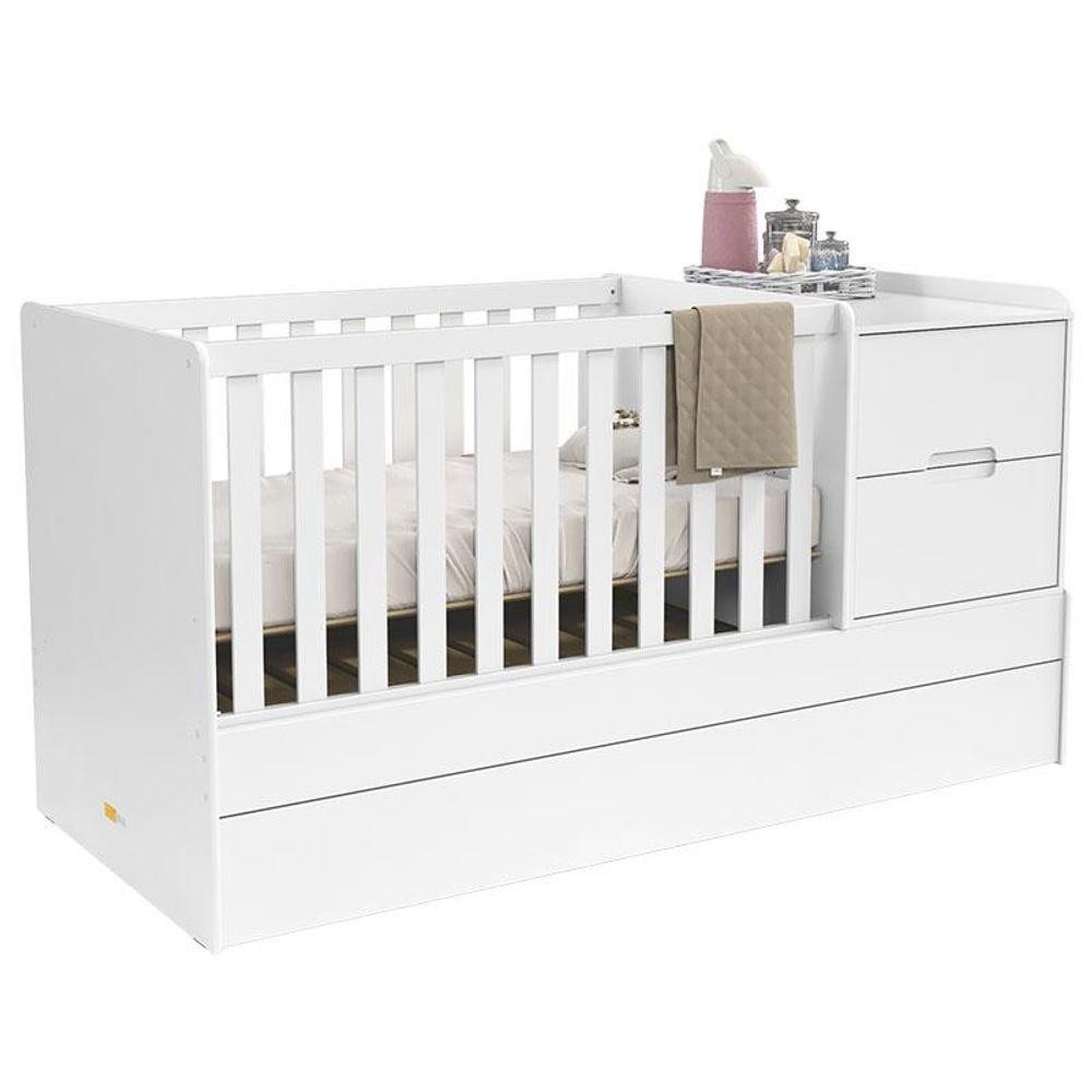 Berço Americano Multifuncional Formare Branco Acetinado - Matic em Oferta na Shopee