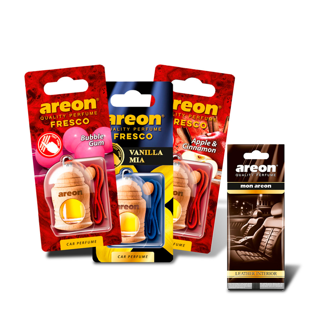 KIT 3 UN AROMATIZANTE AUTOMOTIVO FRESCO DOCE+Brinde Folhinha