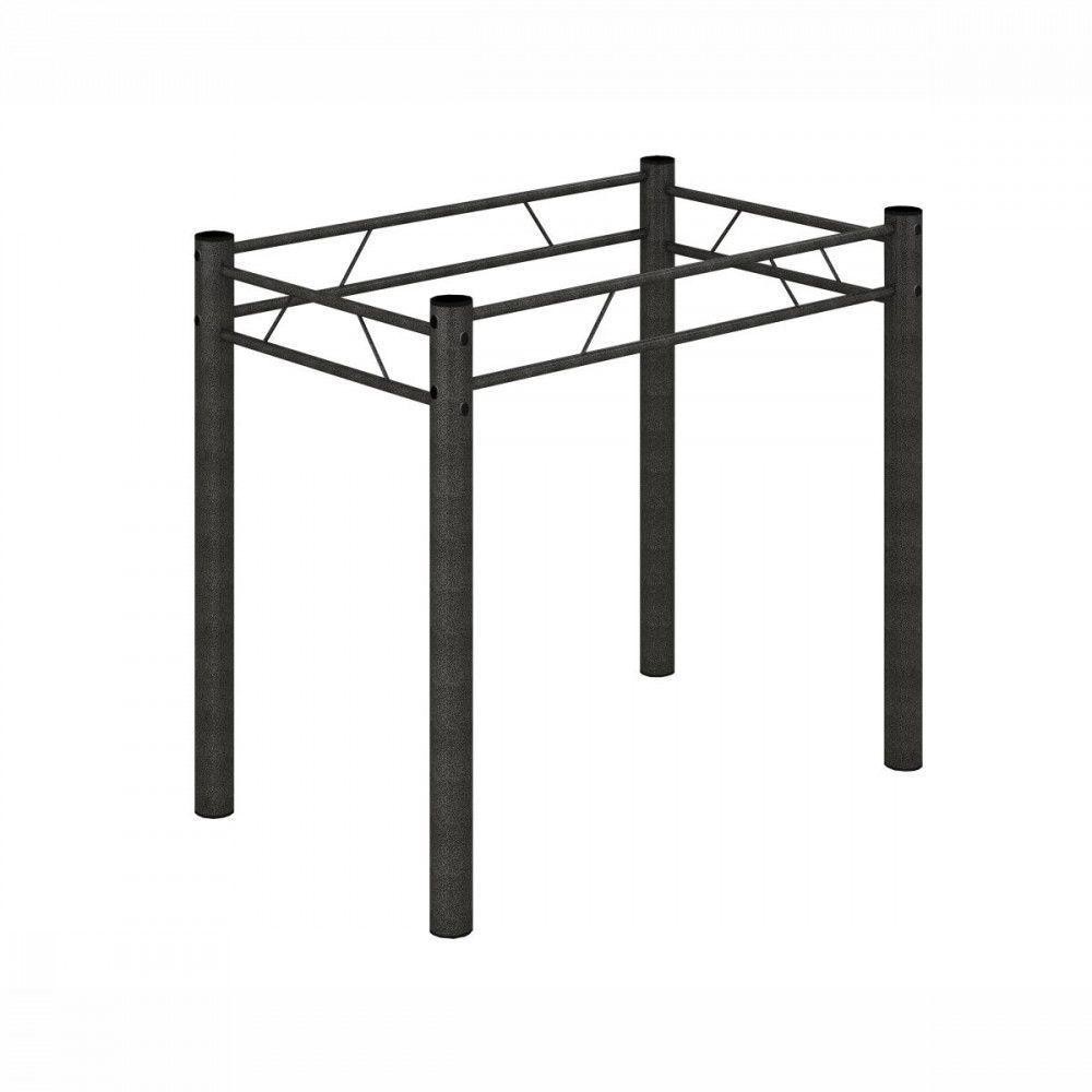 Base Para Mesa De 100x60 Maraba Martelado Grafite Teixeira Grafite em Oferta na Shopee