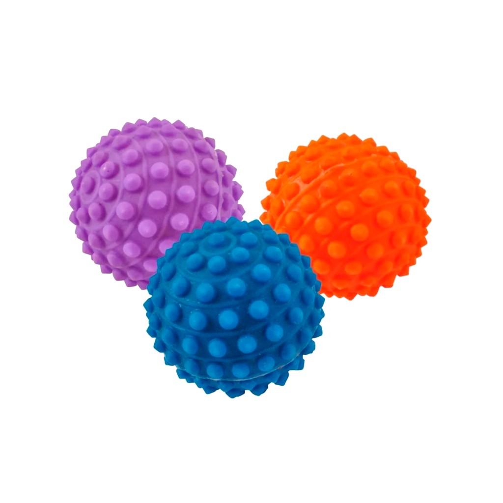 Kit 3 Bola Anti- stress - Bola Cravo 6 cm em Oferta na Shopee