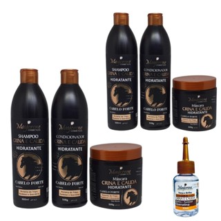 Kit 2 Cabelos Capilar Shampoo Crina e Cauda com Oleo Crina em Oferta na Shopee