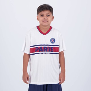 Camisa PSG Wit Infantil Branca em Oferta na Shopee