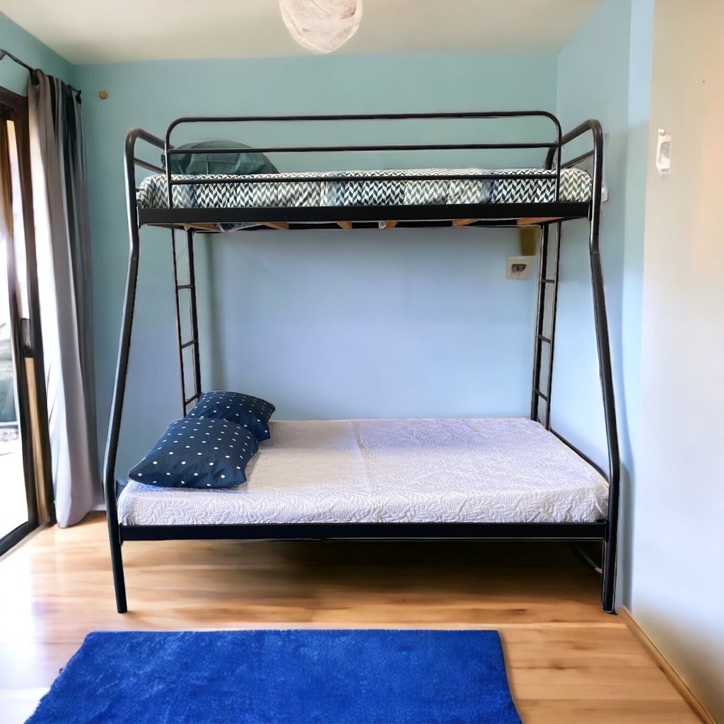 Beliche Casal + Solteiro em Ferro Nice Preto em Oferta na Shopee