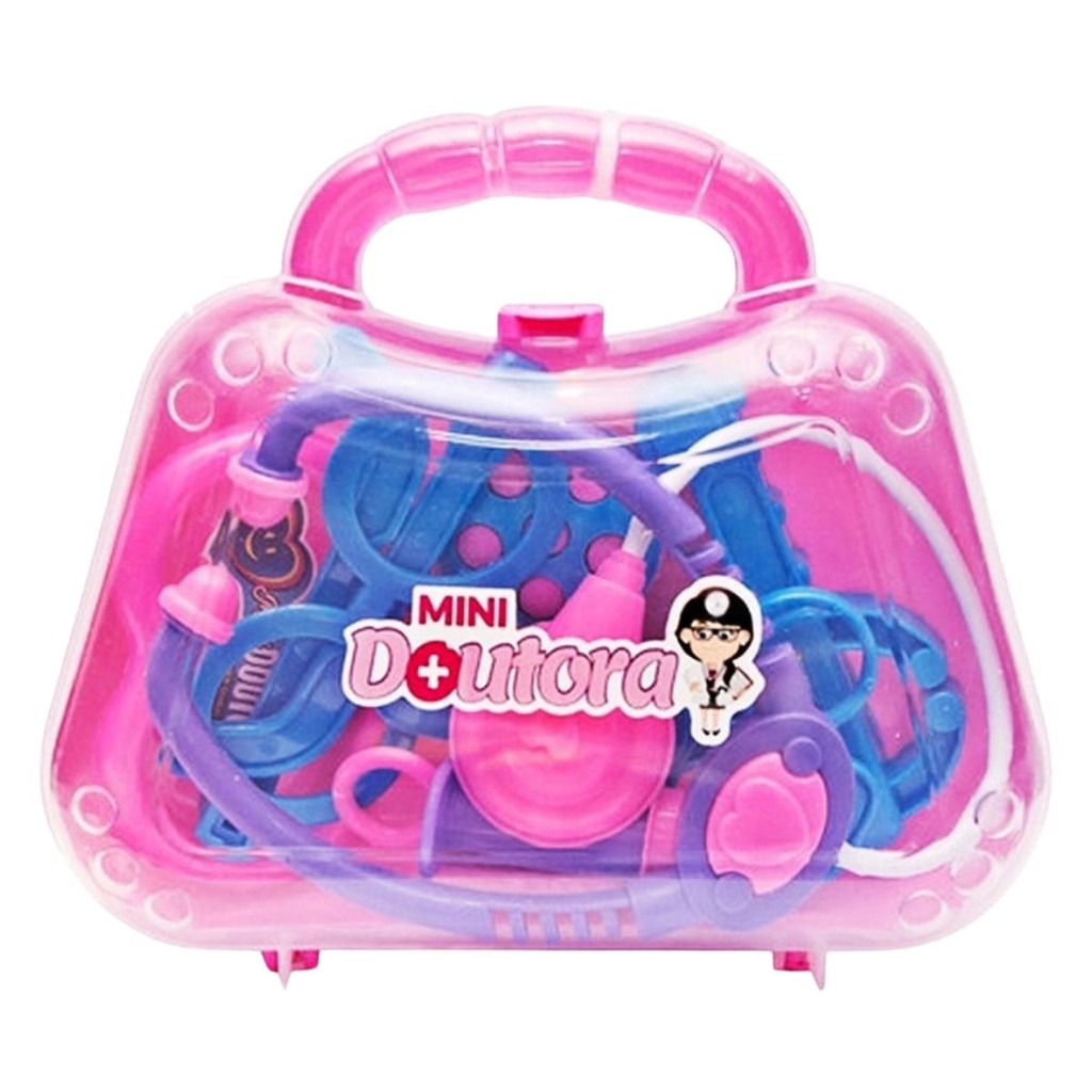 Brinquedo Mini Doutora Conjunto Médico Rosa 1268 - Pakiplast em Oferta na Shopee