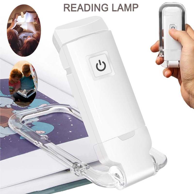 Luz de leitura recarregável USB portátil ajustável protege seus olhos