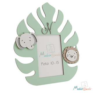 Porta Retrato Bebê Safari Lembrancinha Selva Decoração Quarto Bebê em Oferta na Shopee