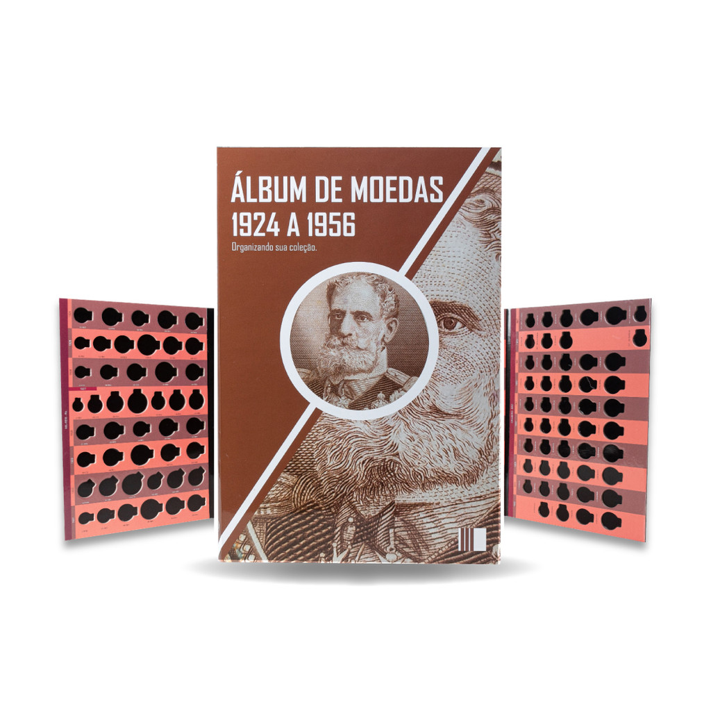 Álbum Para Moedas 1924 A 1956 Cruzeiro e Réis