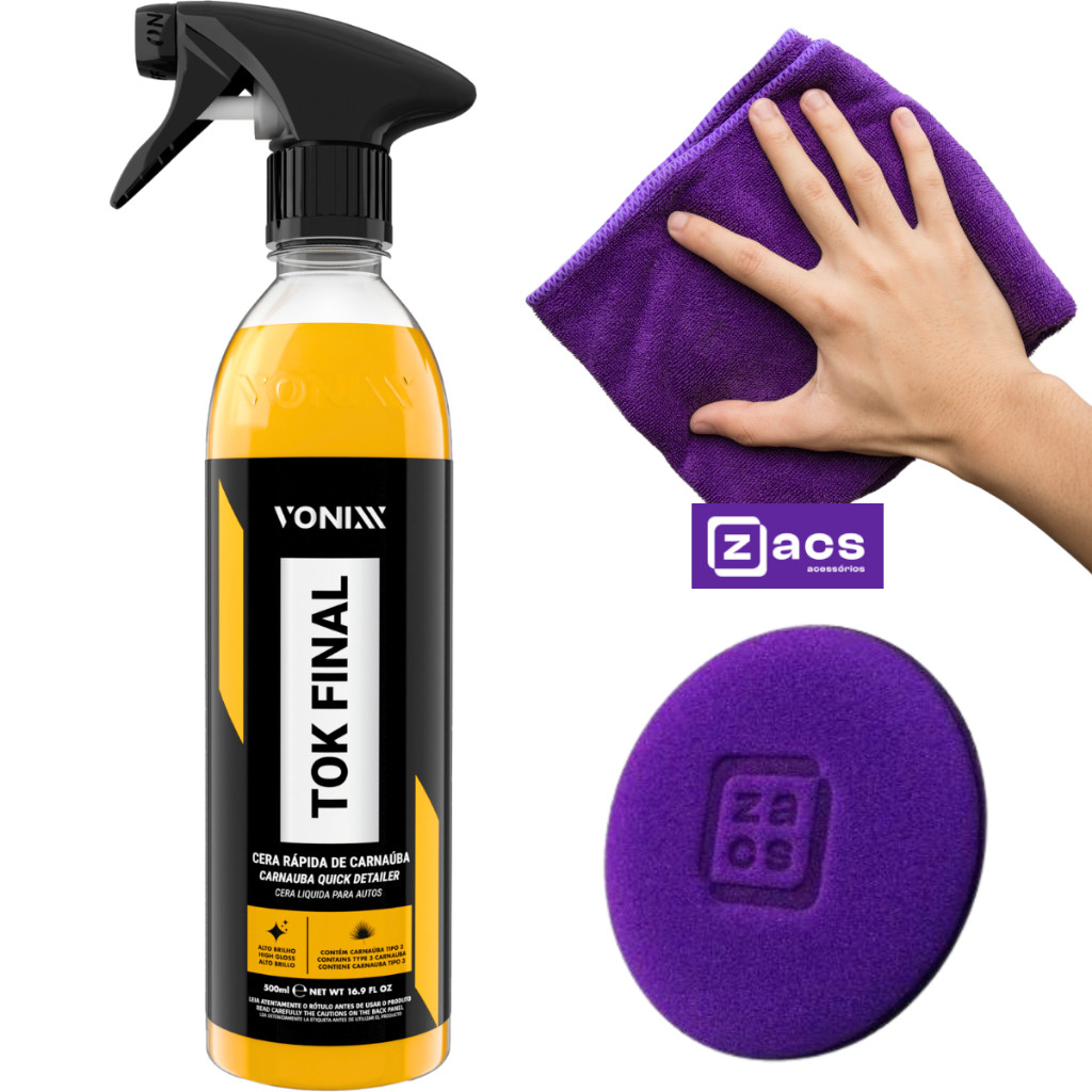 Kit Cera De Carnauba Tok Final Vonixx 500ml em Oferta na Shopee
