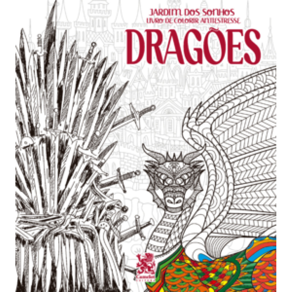 LIVRO DE COLORIR   JARDIM DOS SONHOS   DRAGÕES em Oferta na Shopee