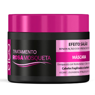 Eico Máscara Tratamento Creme Hidratação Rosa Mosqueta Danos Cicatrizados Cabelos Renovados 270g em Oferta na Shopee