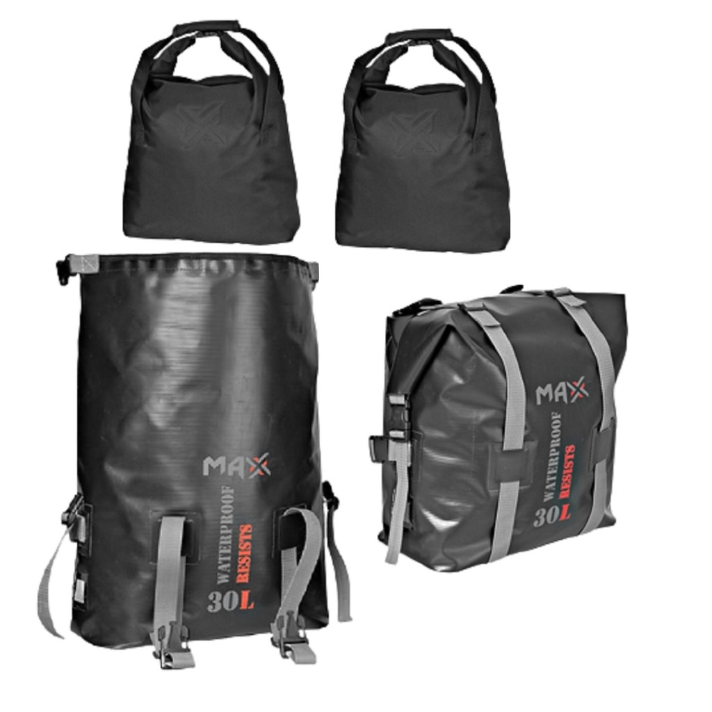 Alforge Lateral Estanque capota maritima impermeavel universal 30L p/ moto