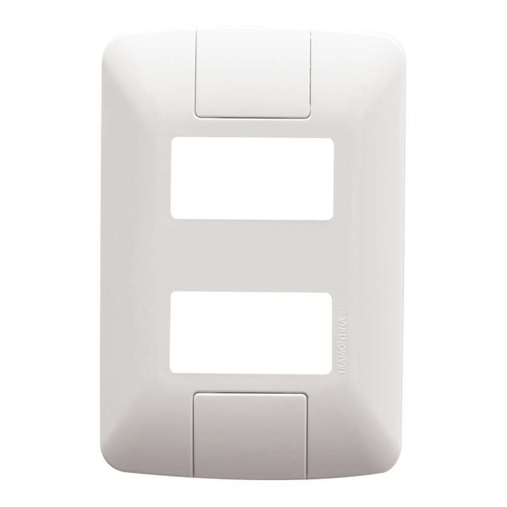 Placa Aria Tramontina 4x2 2 Módulos Separados Branco em Oferta na Shopee