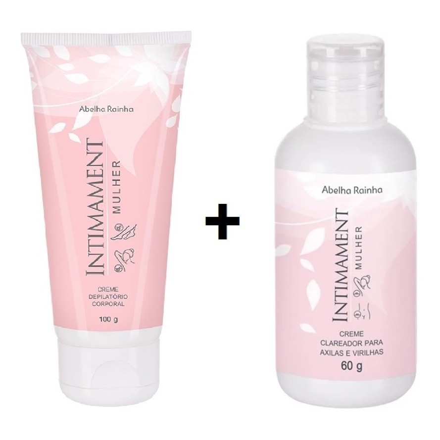 Creme Depilatório Para Corpo e Clareador Axilas e Virilhas Abelha Rainha