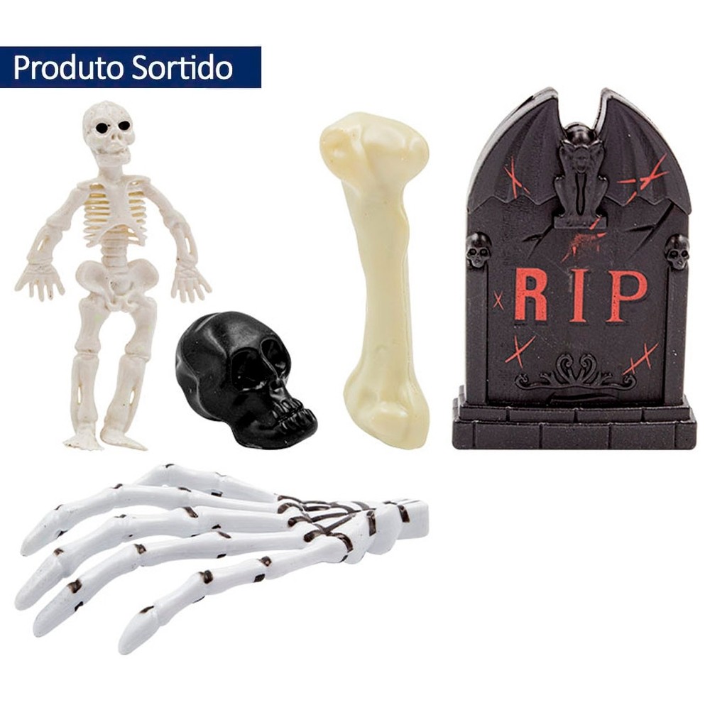 Halloween Enfeite Kit Cemitério Túmulo II c/5 - Cim